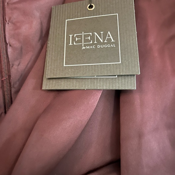 Mac Duggal/IEENA #A2647 NWT Plum Purple Jumpsuit LS Plunging V-Neck - Picture 5 of 13